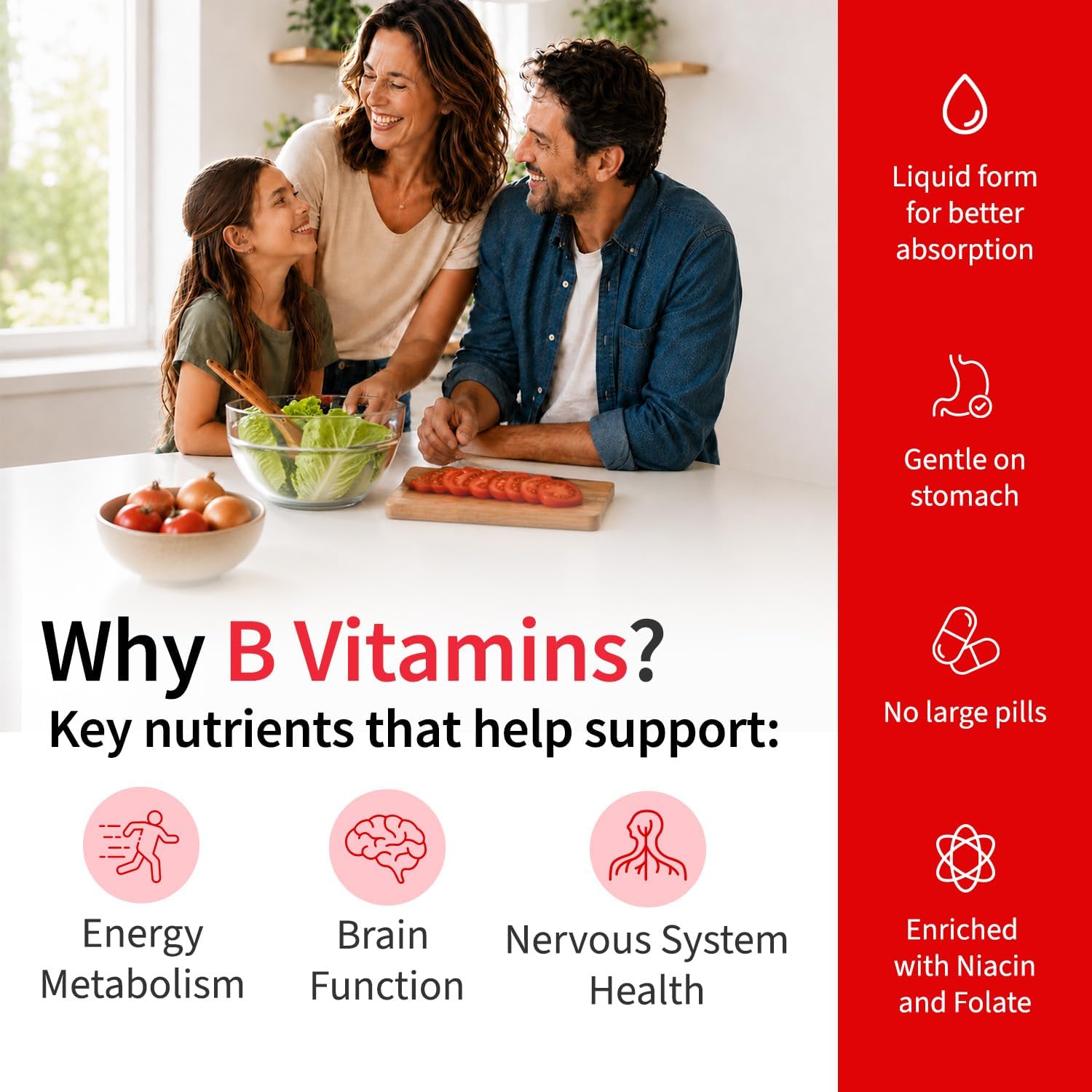 Vitamin B12 and B6 Liquid Drops, B12 Sublingual Vitamin B Complex
