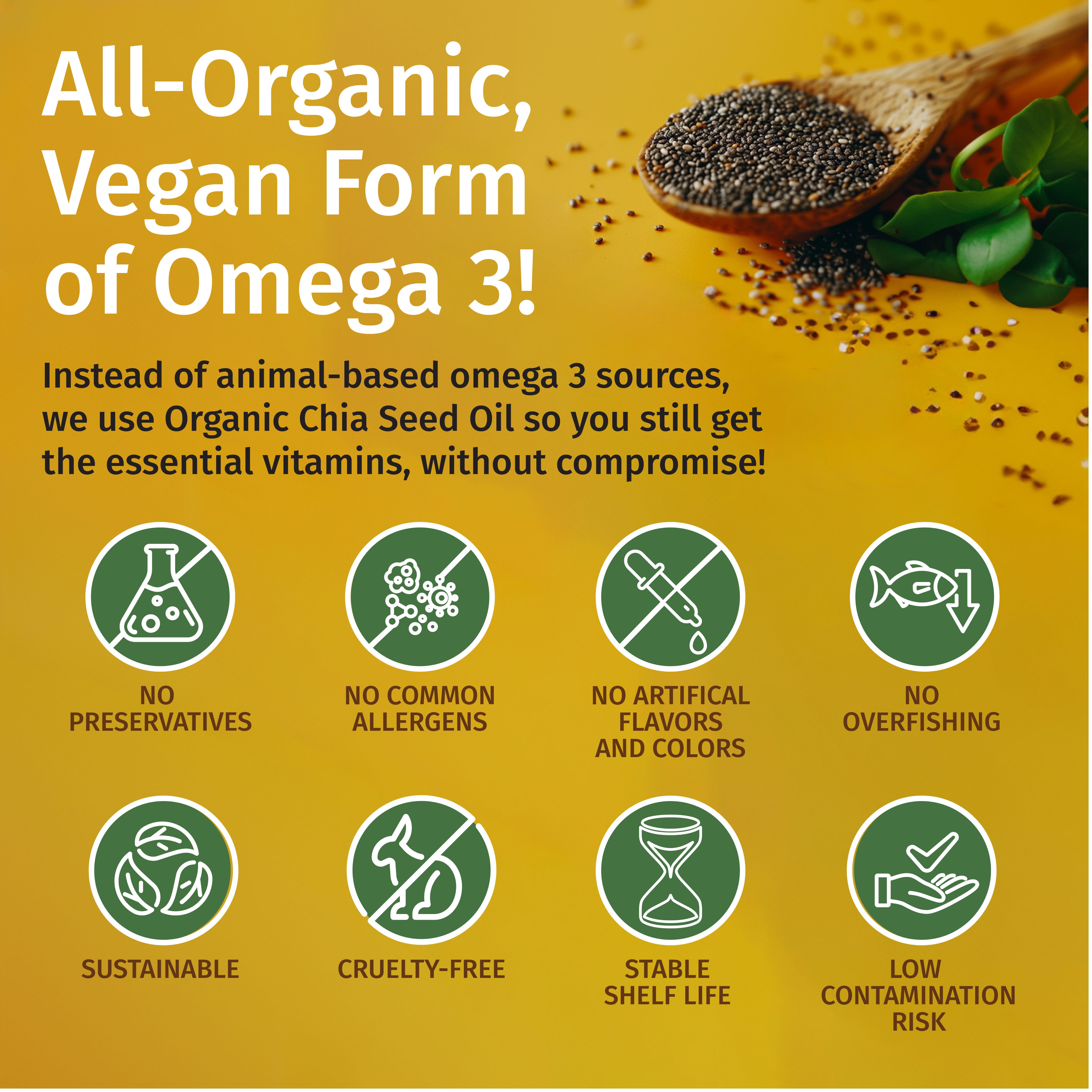 NUSAVA Vitamin D3 K2 Vegan Omega 3 Softgel