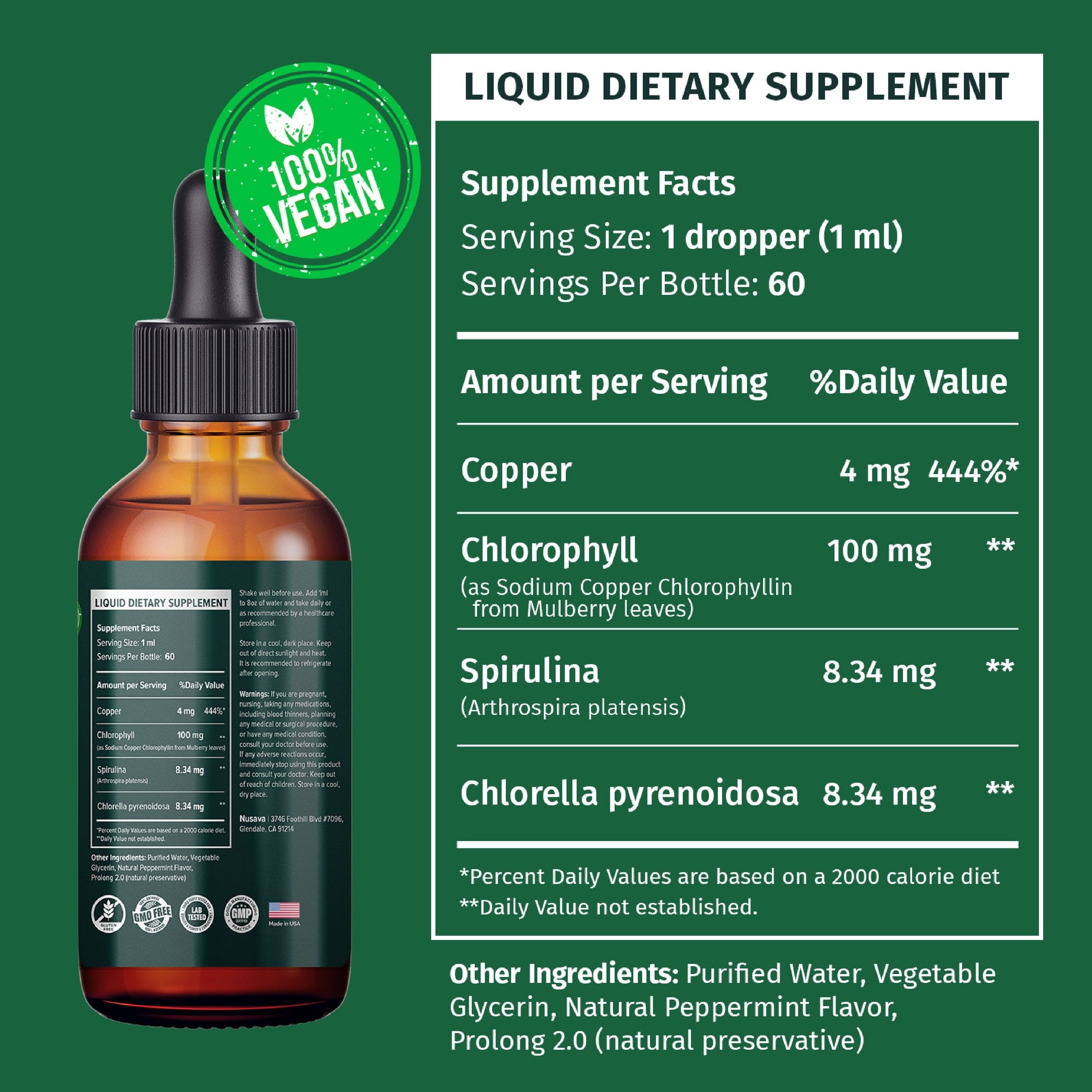 Vegan Liquid Chlorophyll Drops