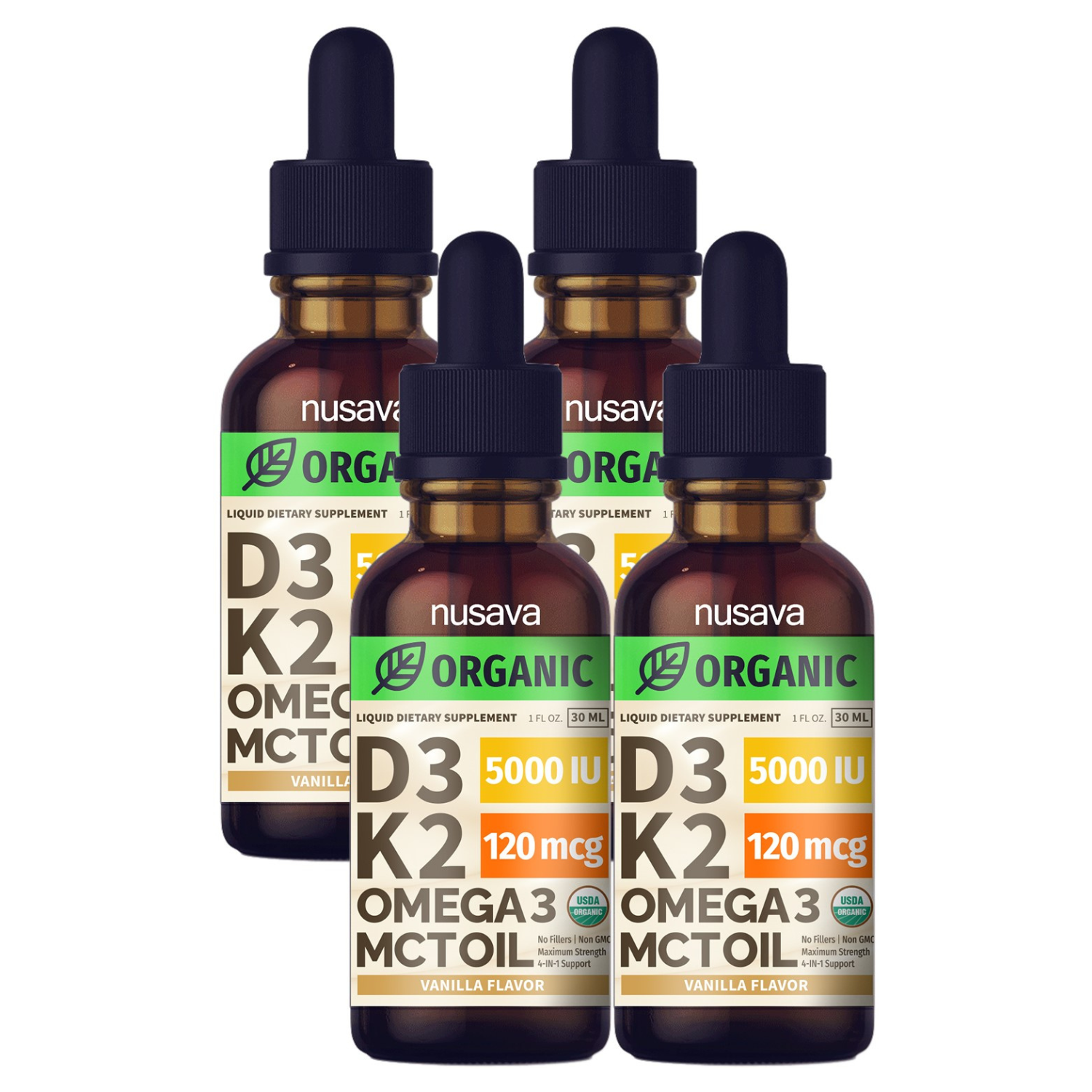 Organic Vitamin D3 K2 Drops - Vanilla Flavor