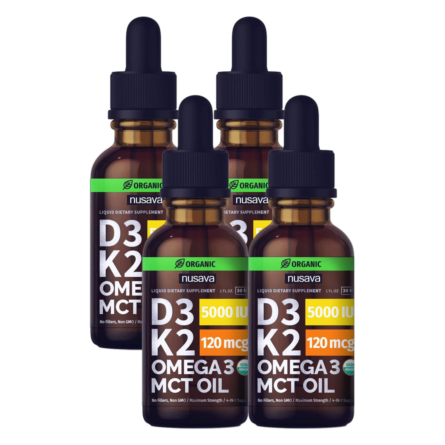 Organic Vitamin D3 K2 Drops - Unflavored